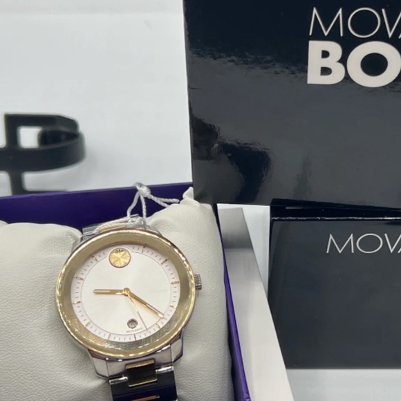 Movado Bold Verso IP Watch with Silver-Tone Dia - Picture 2 of 9